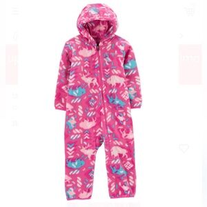 Columbia Pink Fleece Infant Bunting Snowsuit Onesie